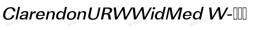 ClarendonURWWidMed W字体转换